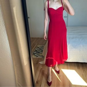 Reformation Nadira Dress Red 6